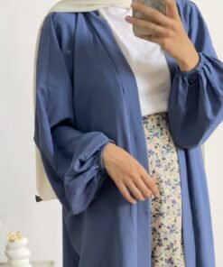Summer abaya bleu