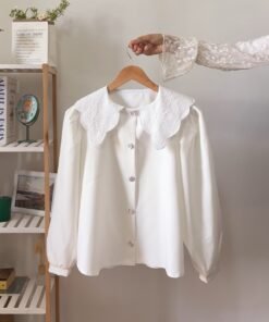 Chemise à col vintage